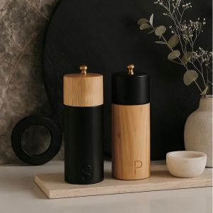 Zephyr Salt + Pepper Mills, Set of 2