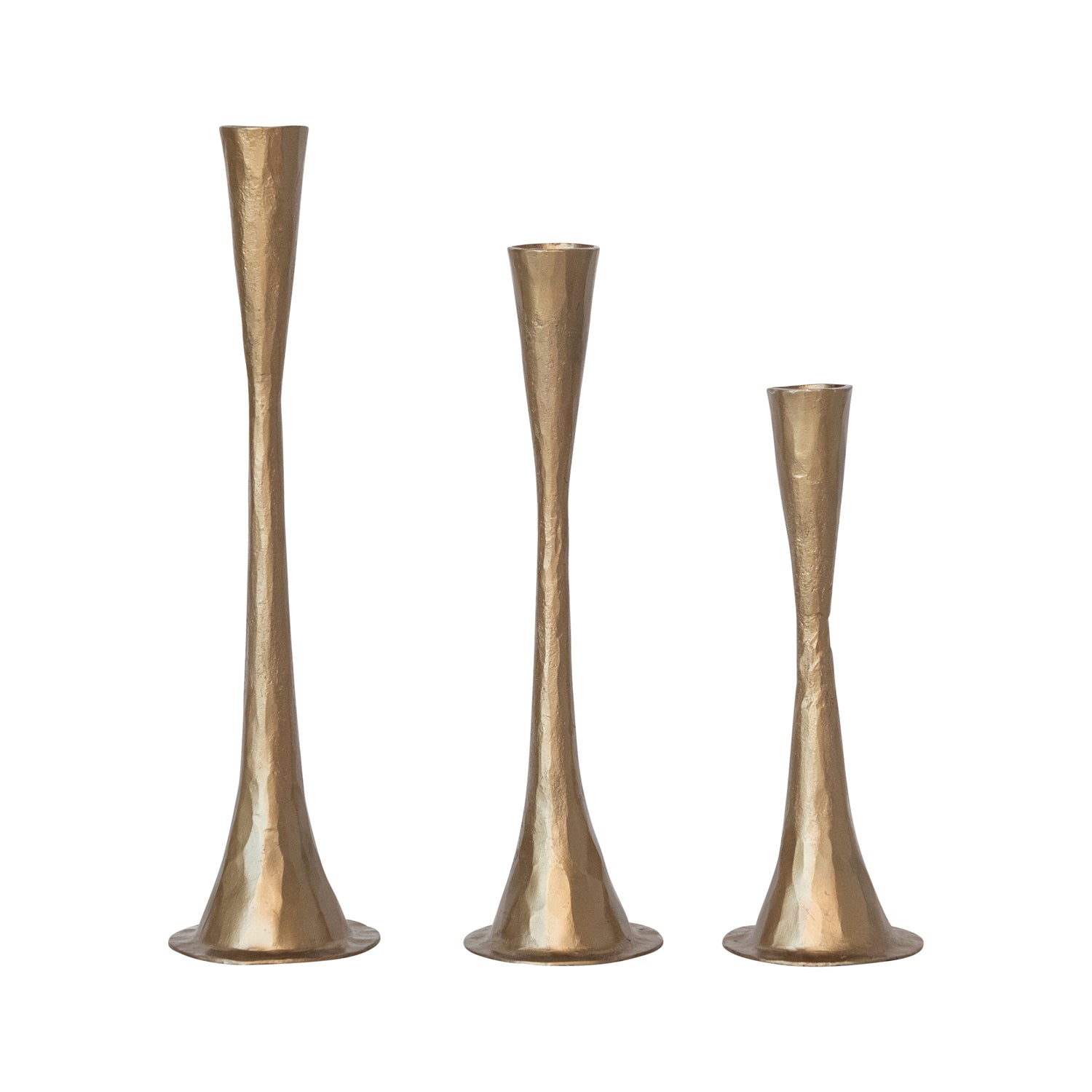 Anya Brass Taper Holders, Set of 3 - Image 4