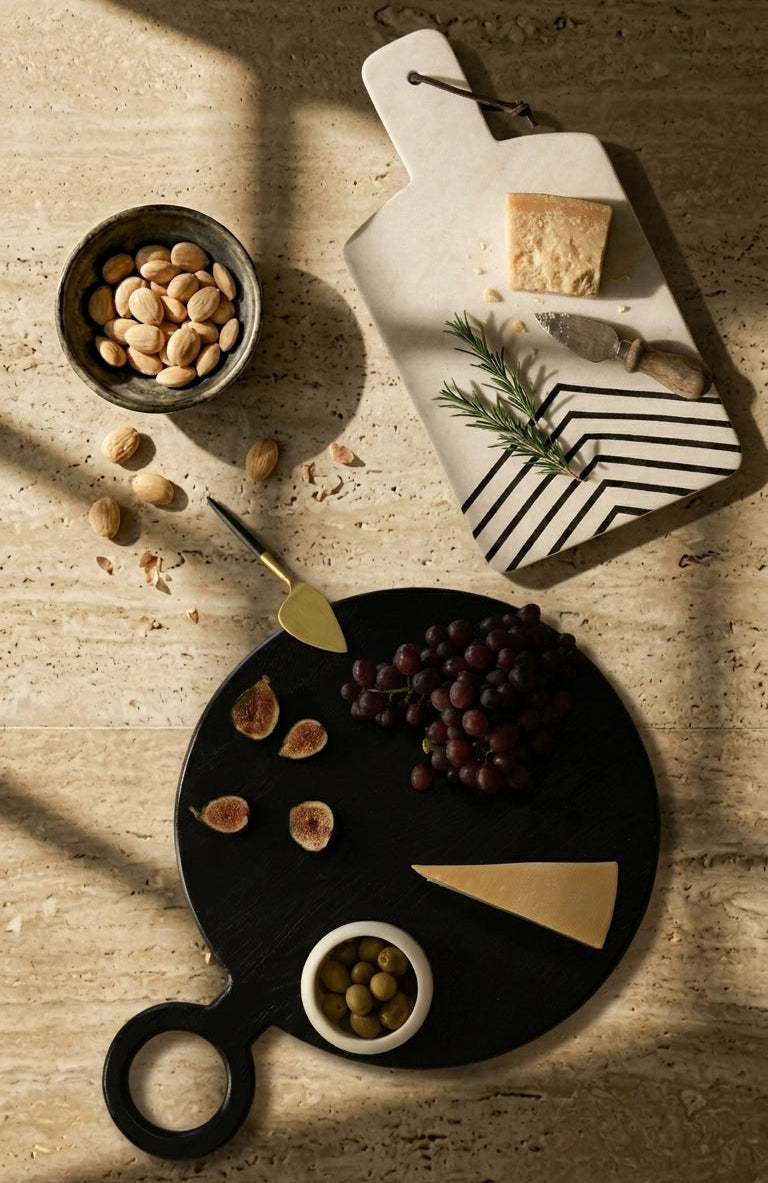 The Contrast Duo, Beecher Wood Board + Brodi Marble Board - Image 3