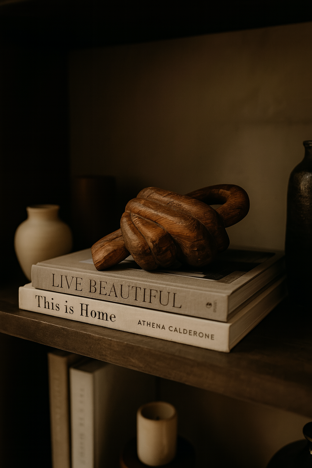 Caledon Knot, Hand-Carved Reclaimed Wood Decor - Image 2