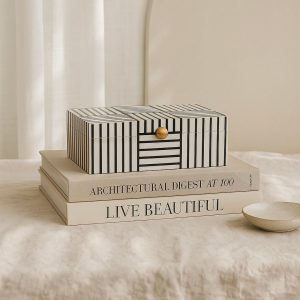 Viona Black + White Decorative Box