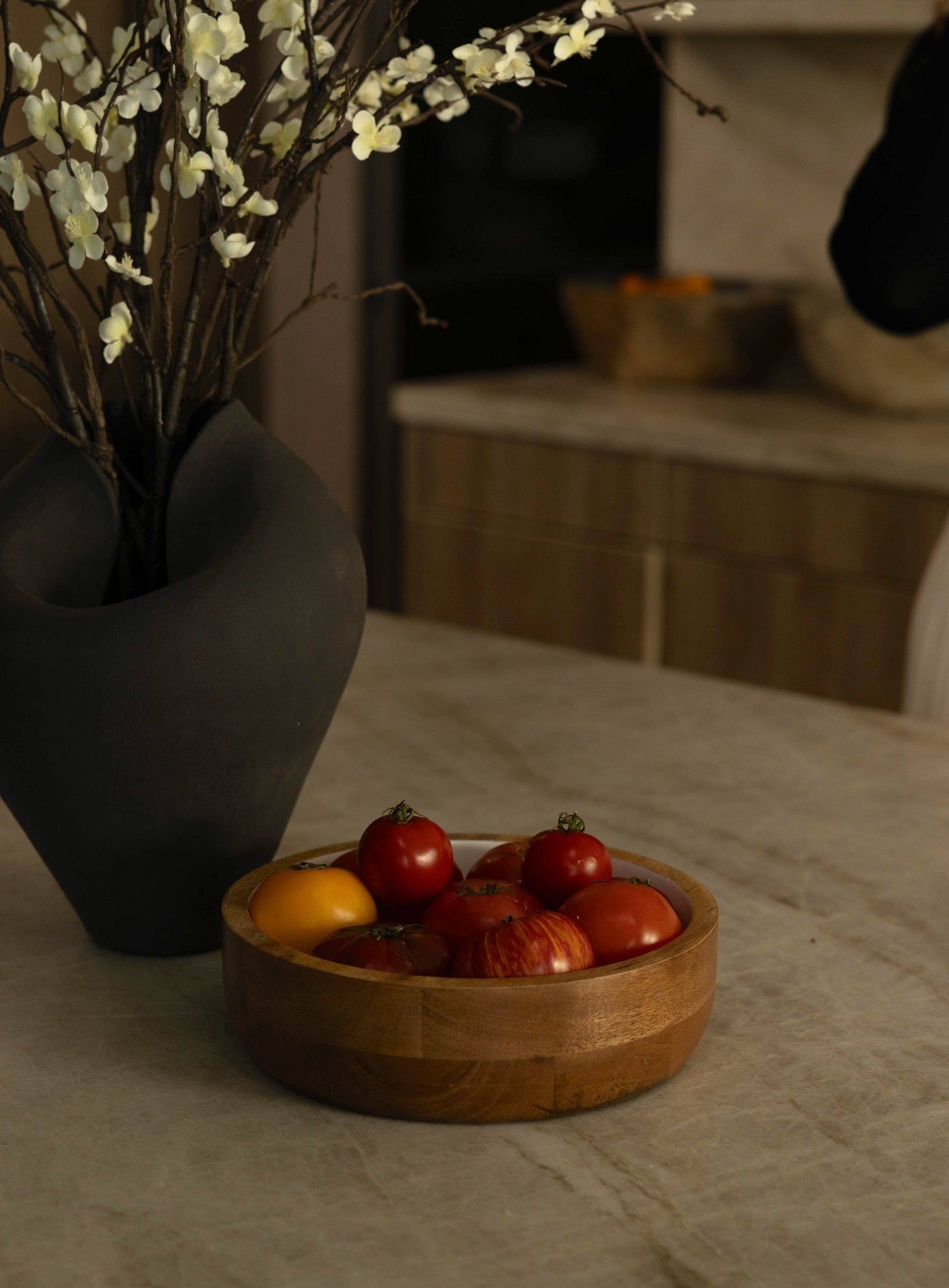 Hayes Wood + White Nesting Bowls, Set of 2 - Image 2