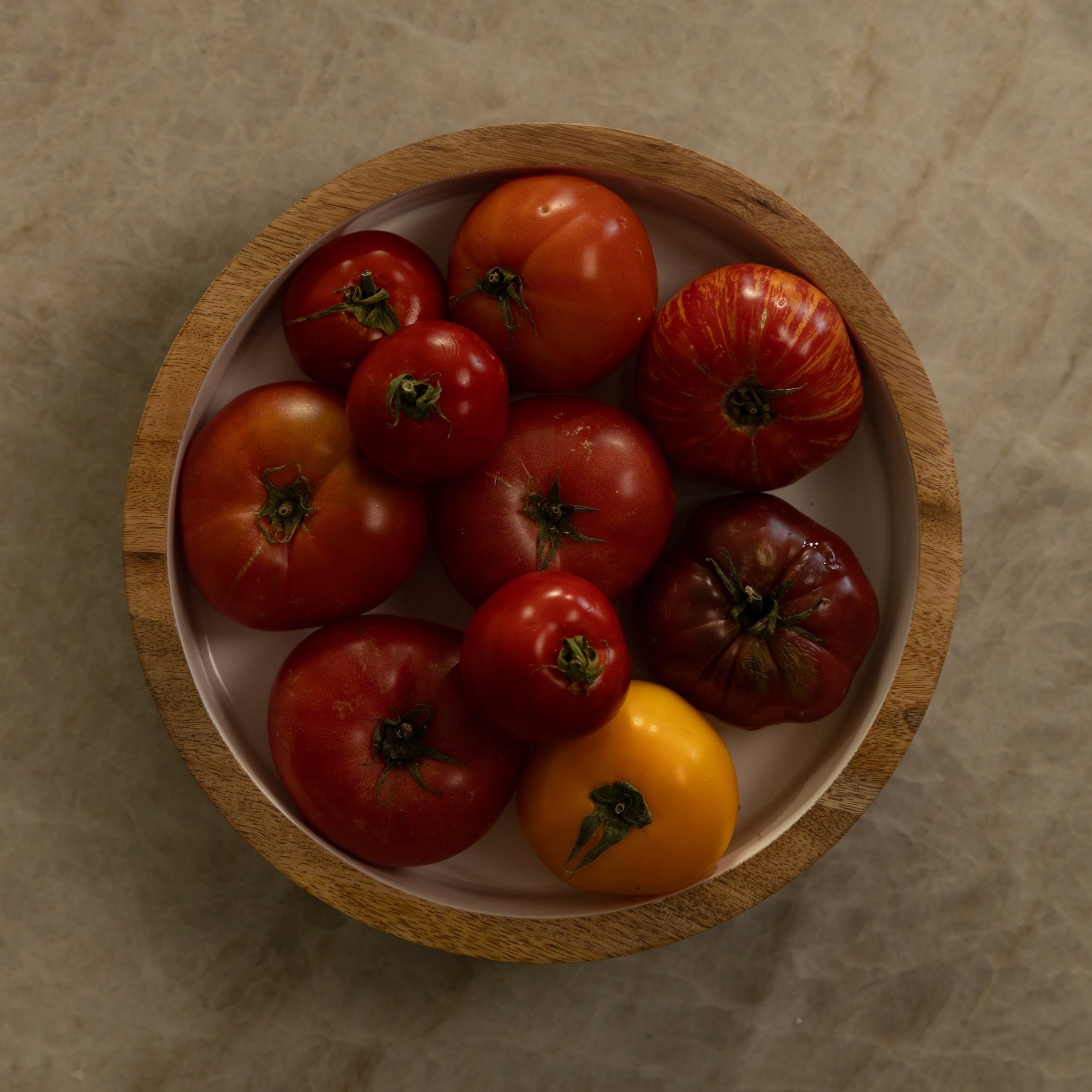 Hayes Wood + White Nesting Bowls, Set of 2 - Image 3