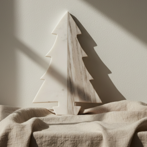 Marble Christmas Tree Board, Two-toned