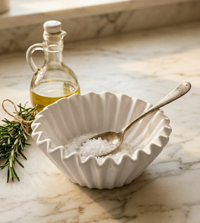 Margot Fluted Bowl, White - Image 4
