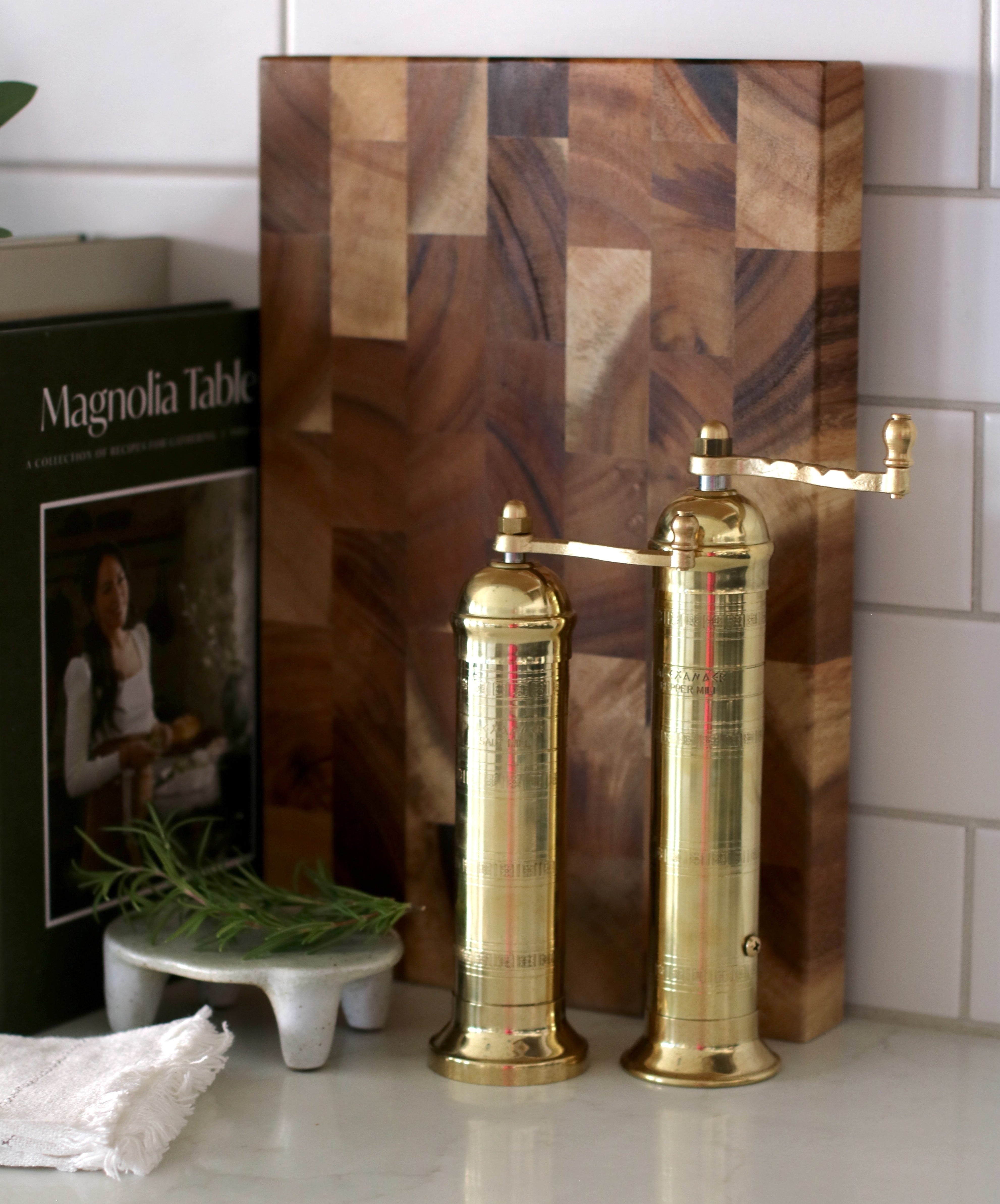Ophelia Greek Salt + Pepper Mills, Set of 2 - Image 2