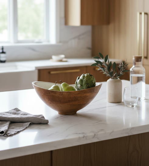 Palmer Wood + White Bowl - Image 4