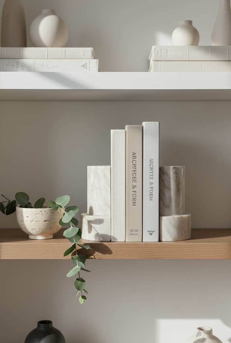 Roya Marble Bookends, Set of 2 - Image 4