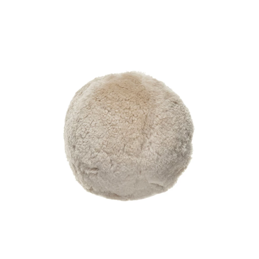 Solene Sheepskin Sphere Pillow - Image 4