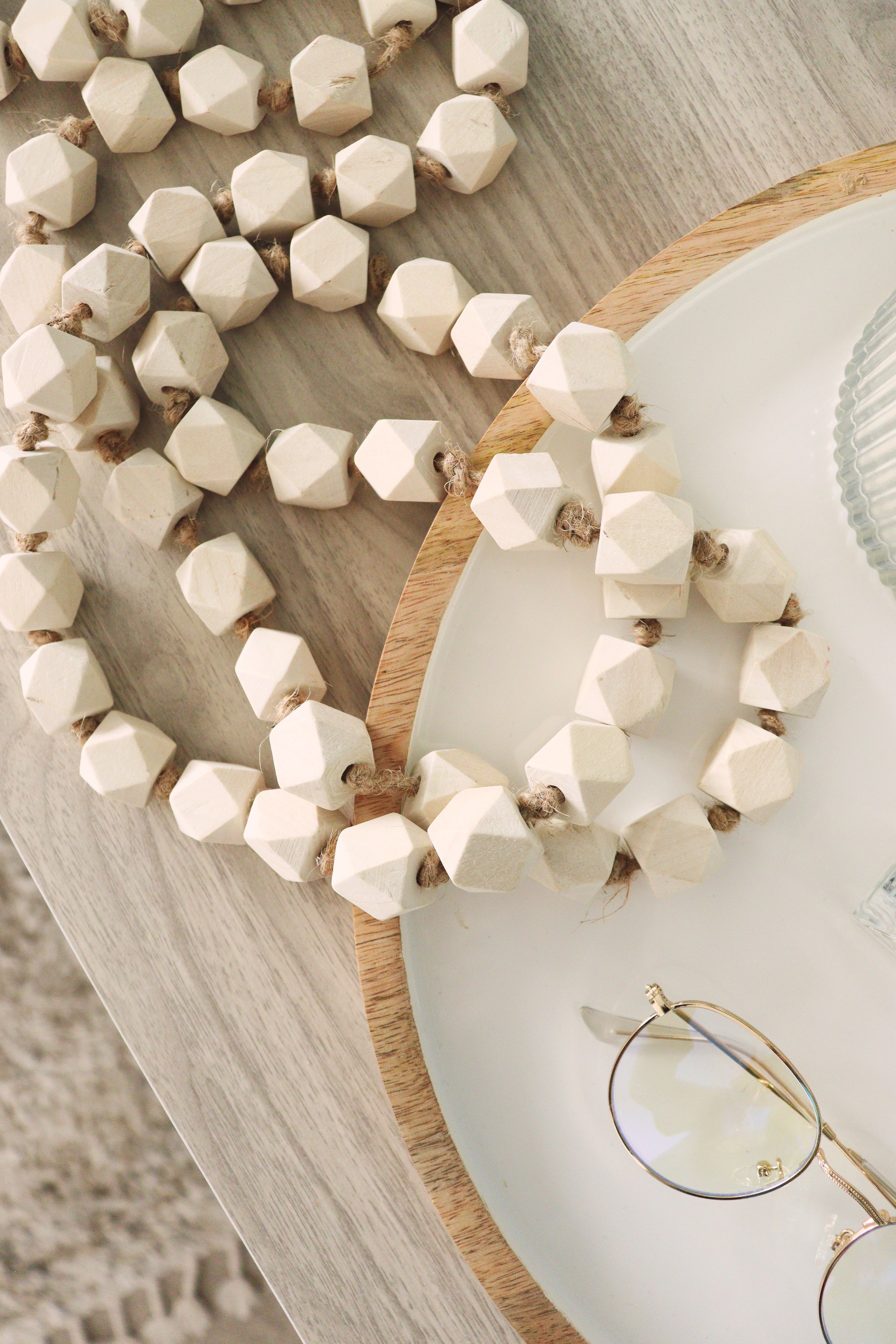 Geometric Wood Beaded Garland - Image 5