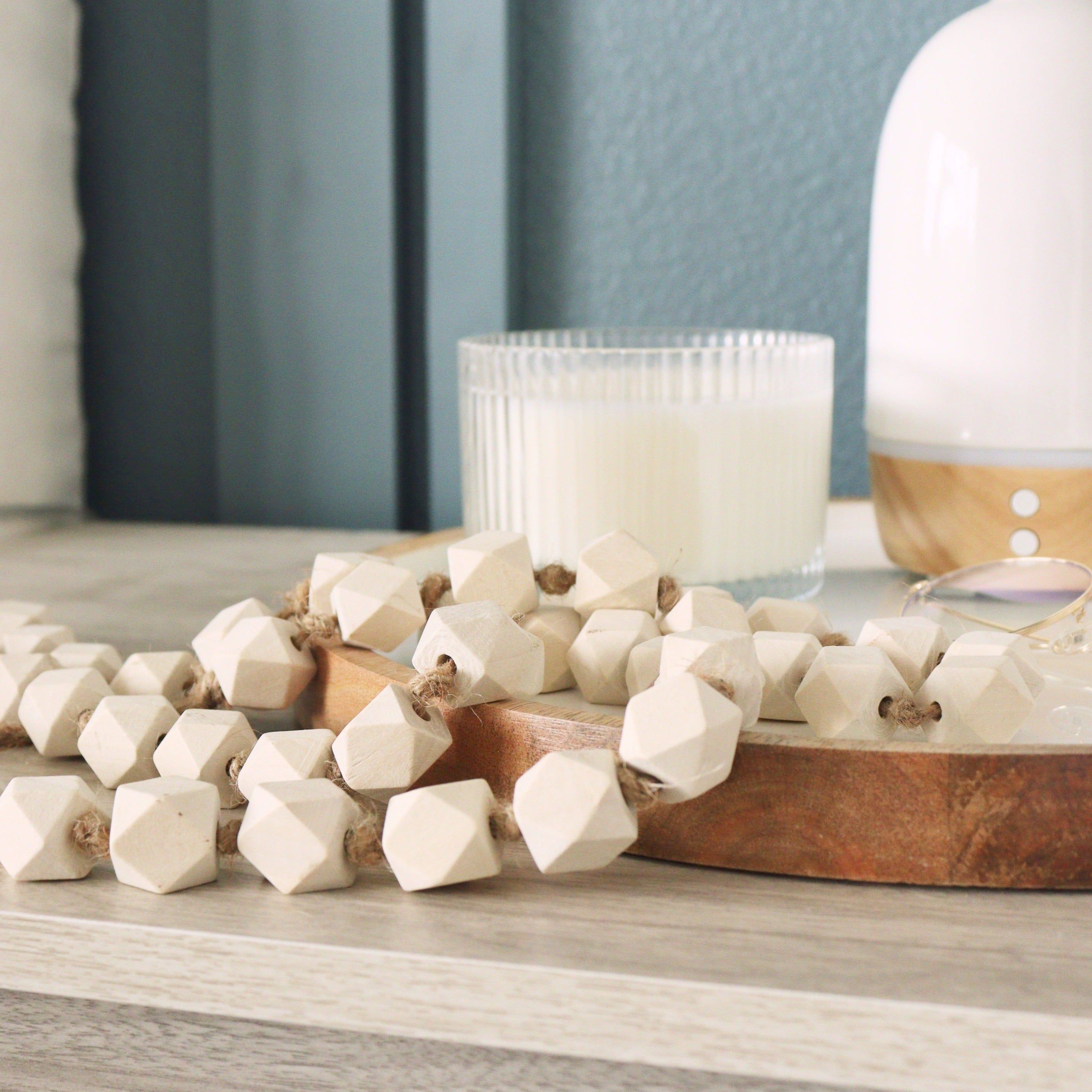 Geometric Wood Beaded Garland - Image 4