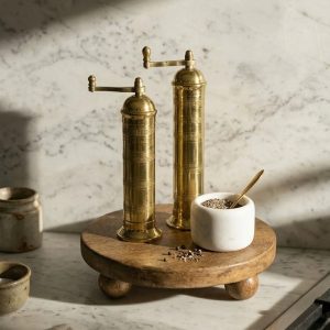 Ophelia Mills + Juniper Riser + Marble Pinch Pot + Gold Spoon (Bundle)