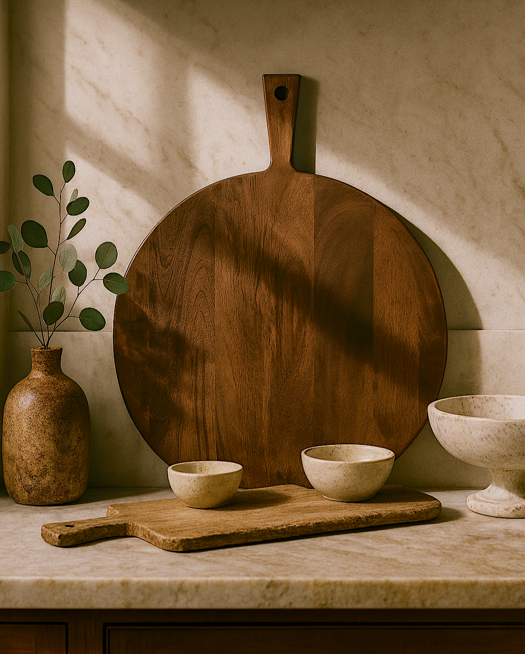 Lucera Round Wood Board - Image 2
